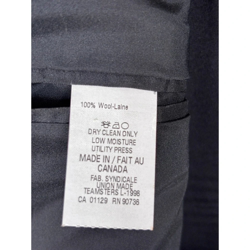Lauren Ralph Lauren Mens 42L Pinstripe Wool Blazer Gray 2 Button Sport Coat